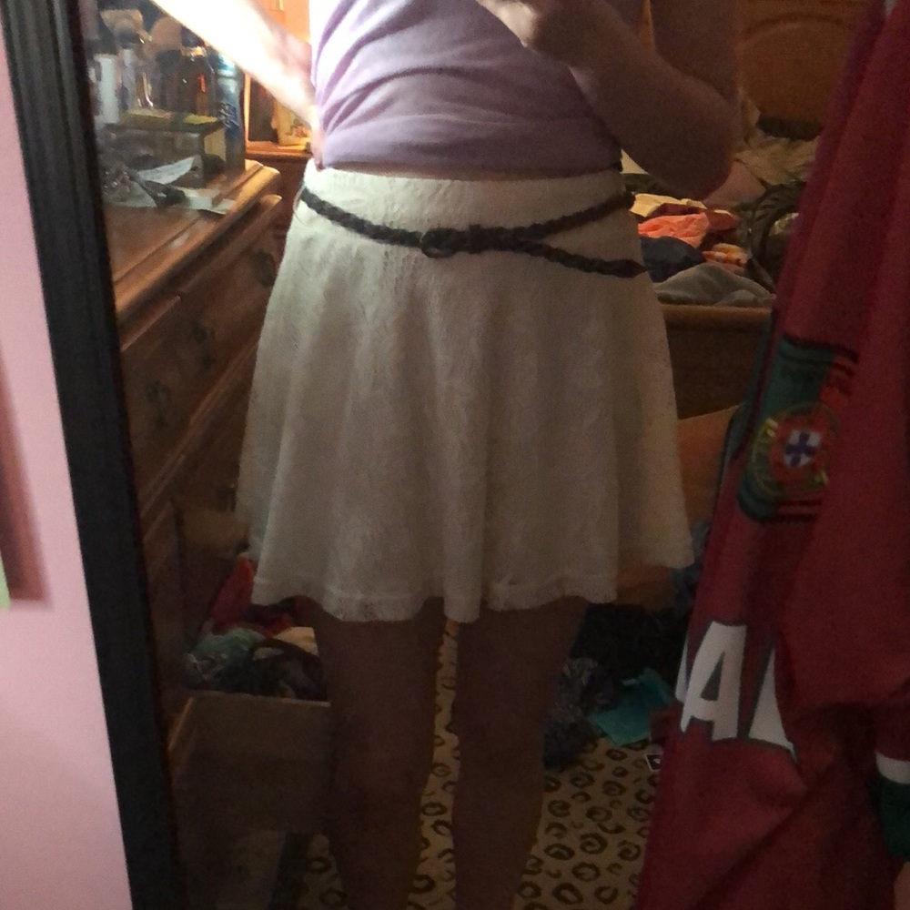 White Lace Skirt